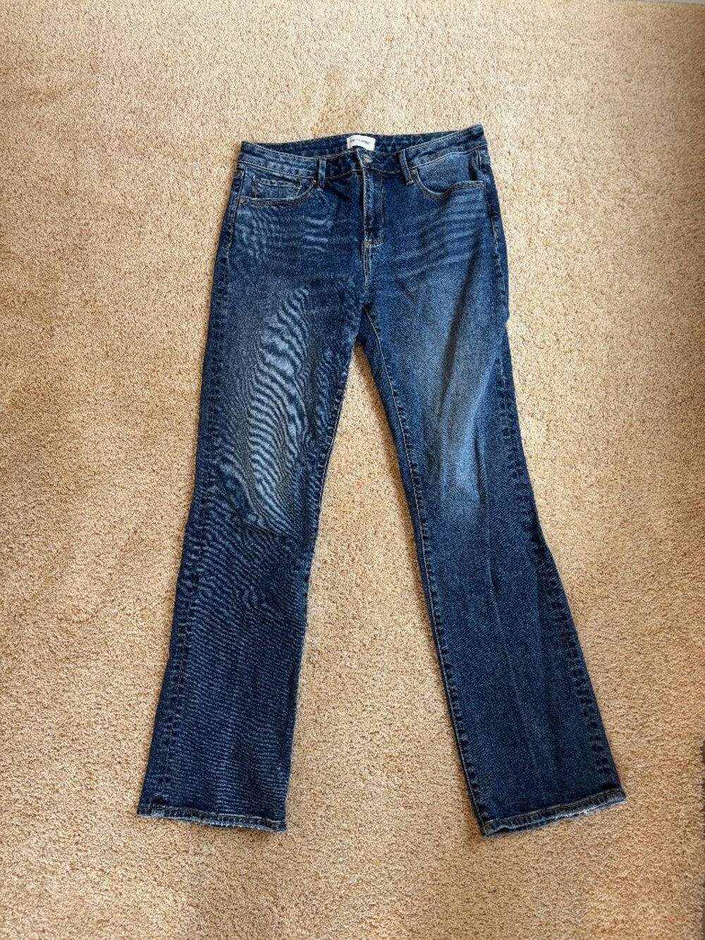 Driftwood Kelly medium wash denim boot cut jeans sz 30/33